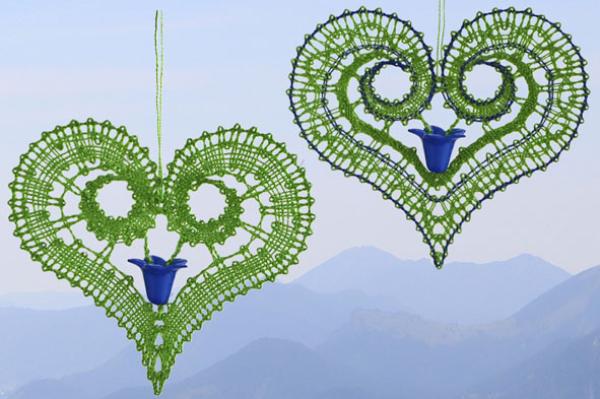 613 Bastelset Anhänger „Enzian-Liebe“